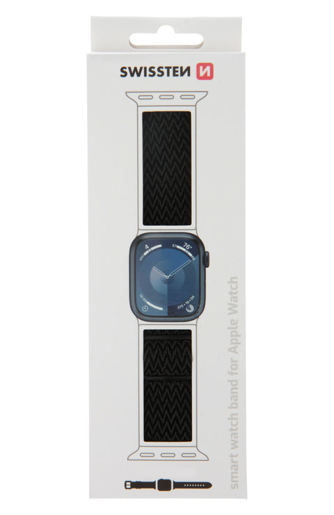 Swissten Apple Watch 38-41mm Nylon Band - 46000705 - With Buckle - Black