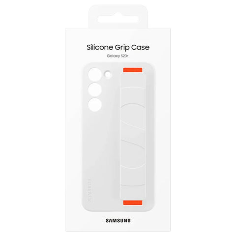 Samsung SM-S916B Galaxy S23 Plus Silicone Grip Cover - EF-GS916TWEGWW - White