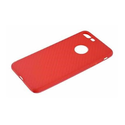 Oucase Apple iPhone 7/iPhone 8 TPU Case - Carbon Case Red