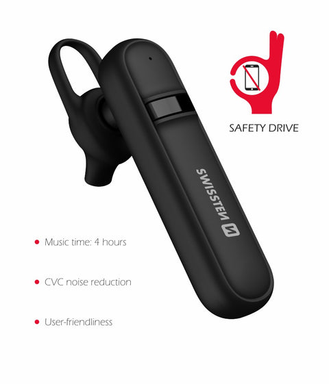 Swissten Caller Bluetooth Headset - 51104100ECO - Eco Packing