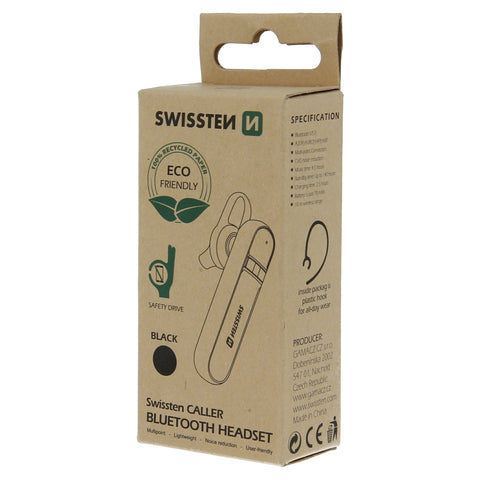 Swissten Caller Bluetooth Headset - 51104100ECO - Eco Packing