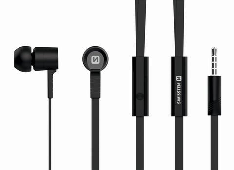 Swissten YS-D2 Earphones - 51106000ECO - Eco Packing - Black