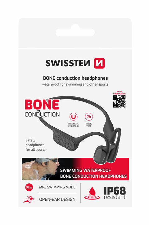 Swissten Bone Conduction Headphones - 51107092 - Black