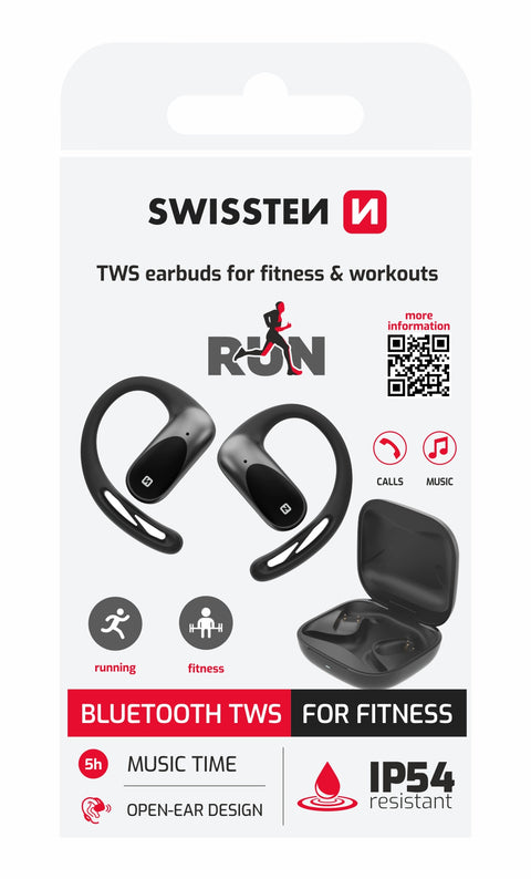 Swissten RUN Open Ear Headphones - 51107093 - Black