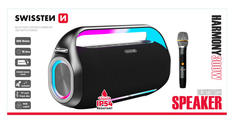 Swissten Harmony Bluetooth Speaker - 52109010 - 300W - Black