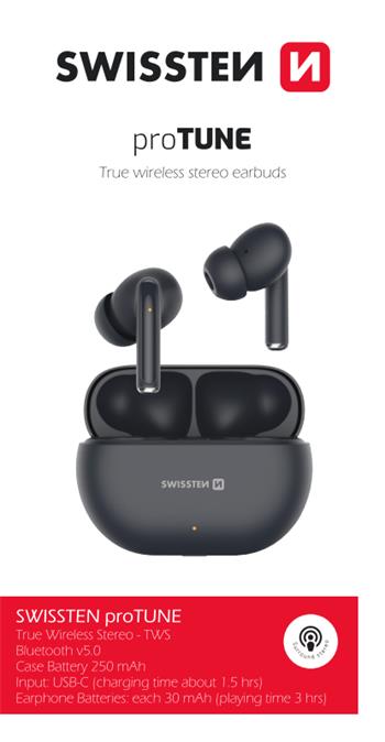 Swissten proTUNE Earbuds - 54400100 - Black
