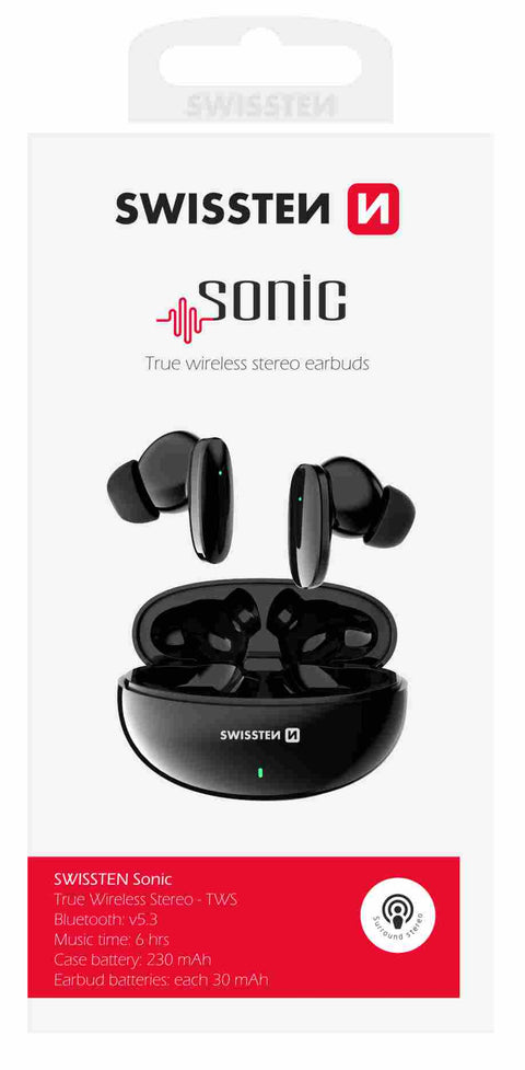 Swissten TWS Sonic Earphones - 54400211 - Black