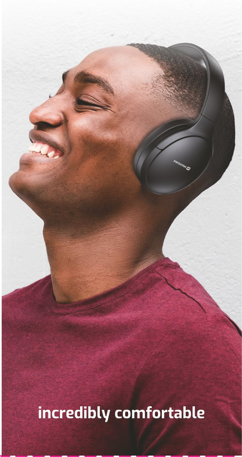 Swissten Pure Active Noise Cancelling Headphones - 54400221- Black