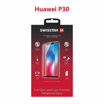 Swissten Huawei P30 (ELE-L29) Tempered Glass - 54501735 - Full Glue - Black