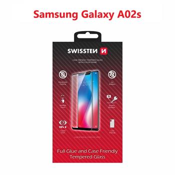 Swissten SM-A025F Galaxy A02s Tempered Glass - 54501787 - Full Glue - Black