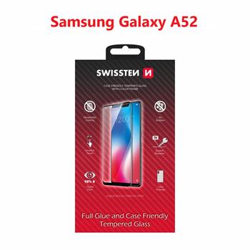 Swissten SM-A525F Galaxy A52 4G/SM-A526B Galaxy A52 5G Tempered Glass - 54501793 - Full Glue - Black