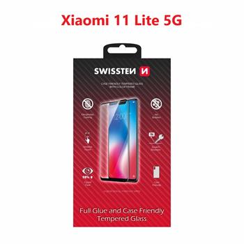 Swissten Mi 11 Lite 4G (M2101K9AG)/Mi 11 Lite 5G (M2101K9G)/Mi 11 Lite 5G NE (2109119DG) Tempered Glass - 54501808 - Full Glue - Black