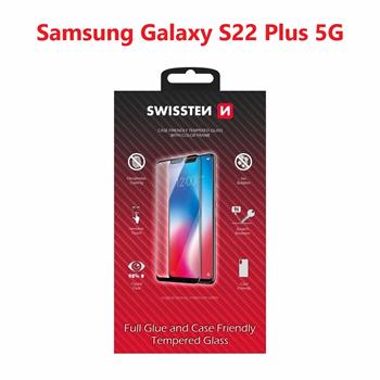 Swissten SM-S906B Galaxy S22 Plus Tempered Glass - 54501827 - Full Glue - Black