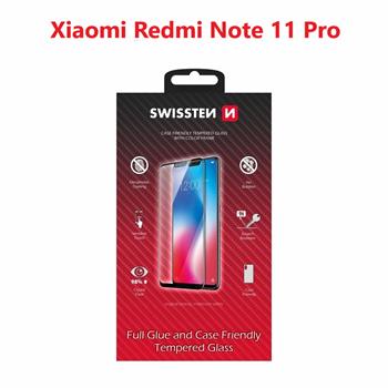 Swissten Poco X4 Pro (2201116PG)/Redmi Note 11 Pro (2201116TG)/Redmi Note 11 Pro 5G (21091116I) Tempered Glass - 54501832 - Full Glue - Black