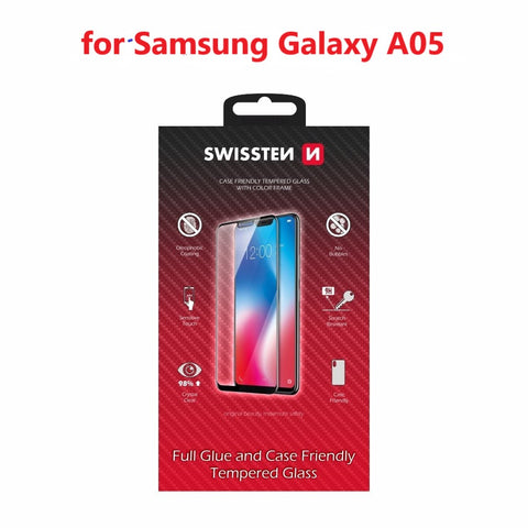 Swissten SM-A055F Galaxy A05 Tempered Glass - 54501845 - Full Glue - Black