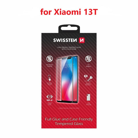 Swissten Xiaomi 13T 5G (2306EPN60G) Tempered Glass - 54501856 - Full Glue - Black