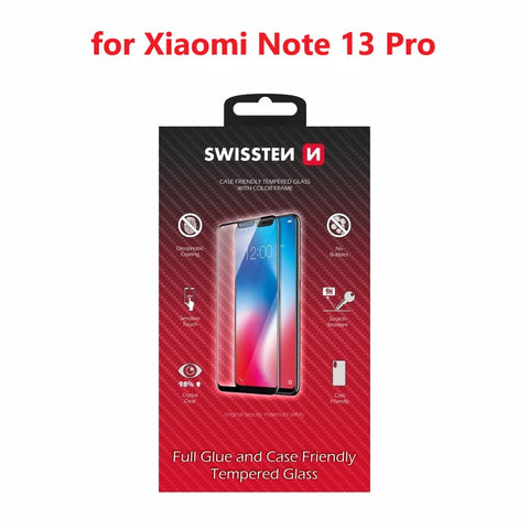 Swissten Xiaomi Redmi Note 13 Pro 4G (23117RA68G) Tempered Glass - 54501860 - Full Glue - Black