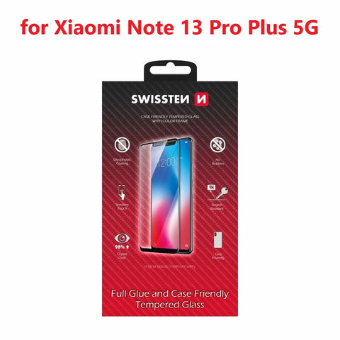 Swissten Xiaomi Redmi Note 13 Pro+ 5G (23090RA98C) Tempered Glass - 54501861 - Full Glue - Black