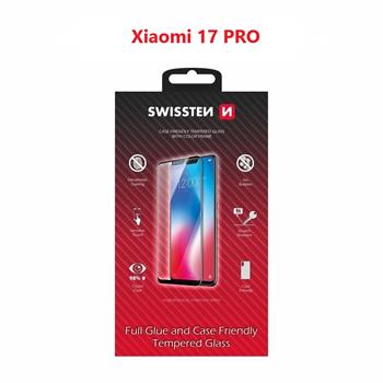 Swissten Xiaomi 17 Pro (25098PN5AC) Tempered Glass - 54501888 - Full Glue - Black