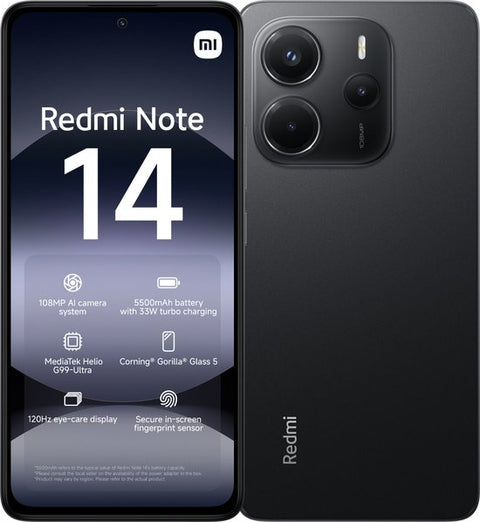 Xiaomi Redmi Note 14 - 256GB - Black