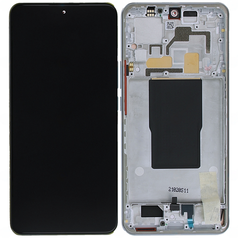 Xiaomi 12T Pro (22081212UG)/12T (22071212AG) LCD Display + Touchscreen + Frame - 560004L12U00 - Silver