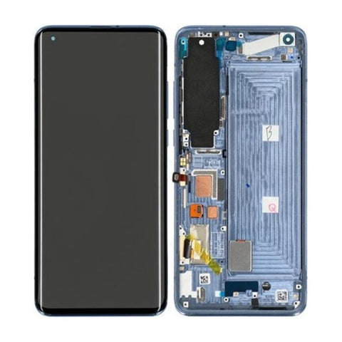 Xiaomi Mi 10 (M2001J2G) LCD Display + Touchscreen + Frame - 56000500J200 - (S-VERSION) - Grey