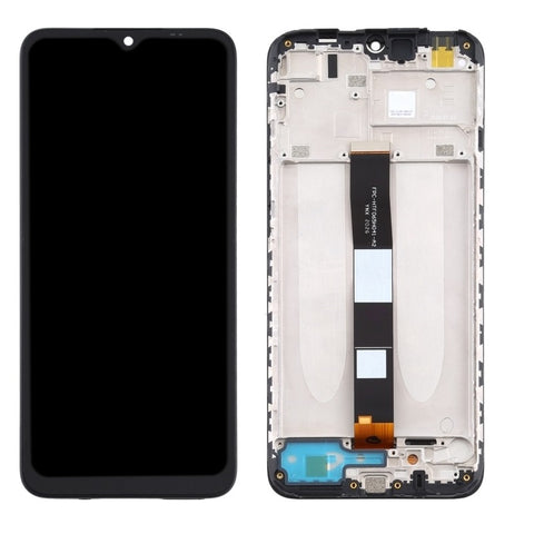 Xiaomi Redmi 9A (M2006C3LG)/Redmi 9C (M2006C3MG) LCD Display + Touchscreen + Frame - 5600070C3L00 - Black