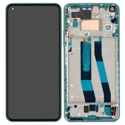 Xiaomi Mi 11 Lite 5G NE (2109119DG) LCD Display + Touchscreen + Frame - 56000Q0K9D00 - Green