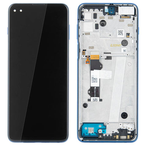 Motorola Moto G 5G Plus (XT2075) LCD Display + Touchscreen + Frame - 5D68C17000 - Blue