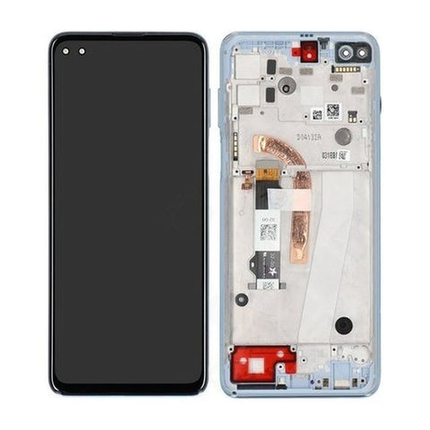 Motorola Moto G100 (XT2125-4) LCD Display + Touchscreen + Frame - 5D68C18073 - Sky Blue