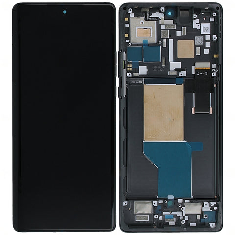 Motorola Moto Edge 30 Ultra (XT2241) LCD Display + Touchscreen + Frame - 5D68C21260/5D68C21452 - Black