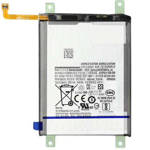 Samsung SM-A536B Galaxy A53 5G/SM-A336B Galaxy A33 5G Battery - EB-BA536ABY - 5000 mAh