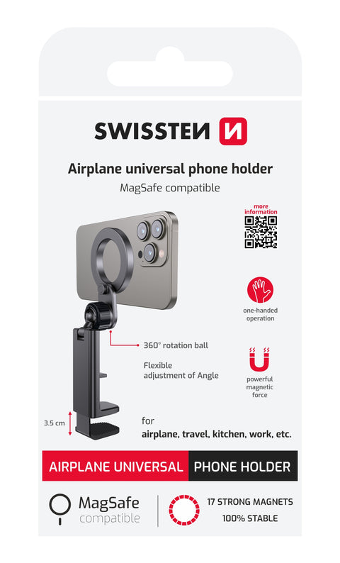 Swissten Airplane Universal Phone Holder - 65010312