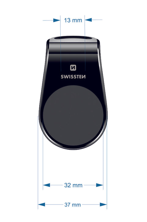 Swissten S-Grip Easy Mount Magnetic Air Vent Car Holder - 65010701 - Silver