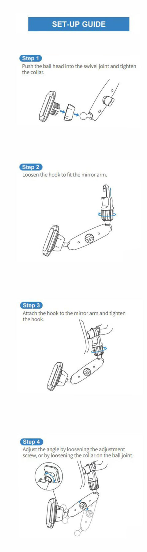 Swissten Rearview Mirror Magnetic Car Holder - 65010710 - Black