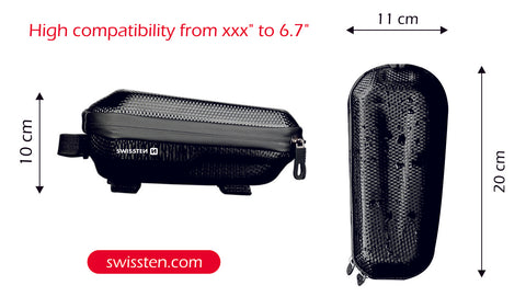 Swissten Waterproof Hard Sheel XL Bike Holder - 65020300 - Black