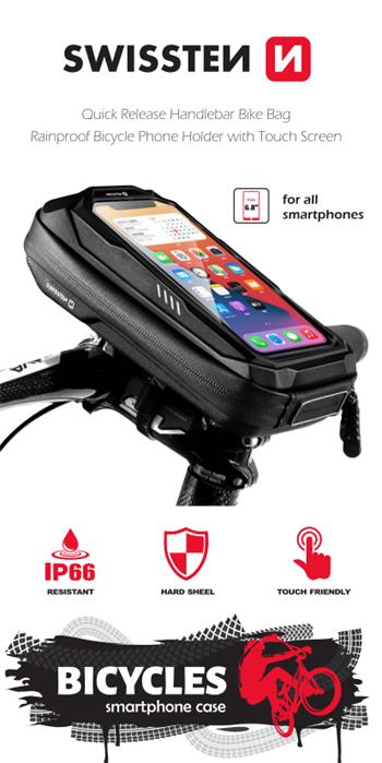 Swissten Waterproof Quick Release Bike Holder - 65020400 - Black