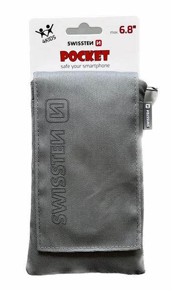 Swissten Pocket Case - 65300400 - 6,8" - Grey