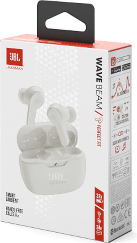 JBL Wave Beam - Wireless Earphones - White