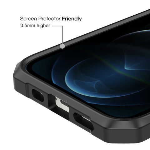 Livon Survival Shield Case for iPhone 12/12 Pro - Clear Black