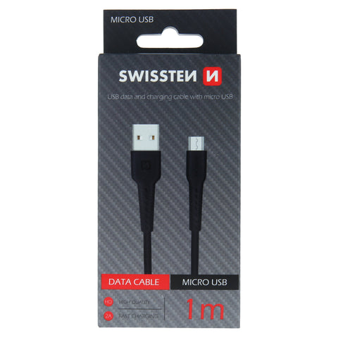 Swissten Micro USB Cable - 71505520 - 1m - Black