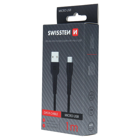 Swissten Micro USB Cable - 71505520 - 1m - Black