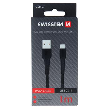 Swissten Type-C USB Cable - 71505530 - 1m - Black