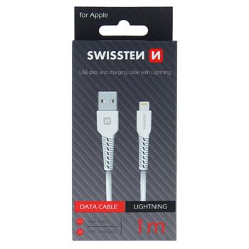 Swissten Lightning Cable - 71505541 - 1m - White