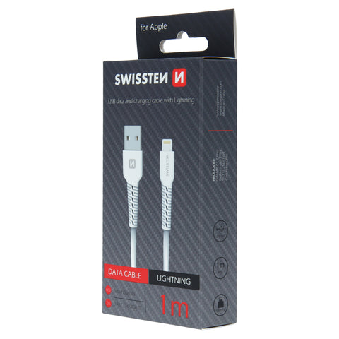 Swissten Lightning Cable - 71505541 - 1m - White