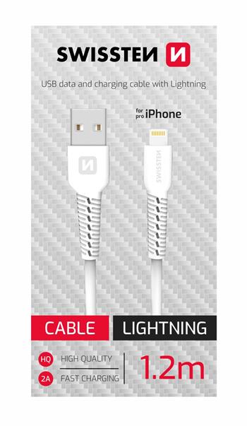 Swissten Lightning Cable - 71506030BOX - For CDU Box - White