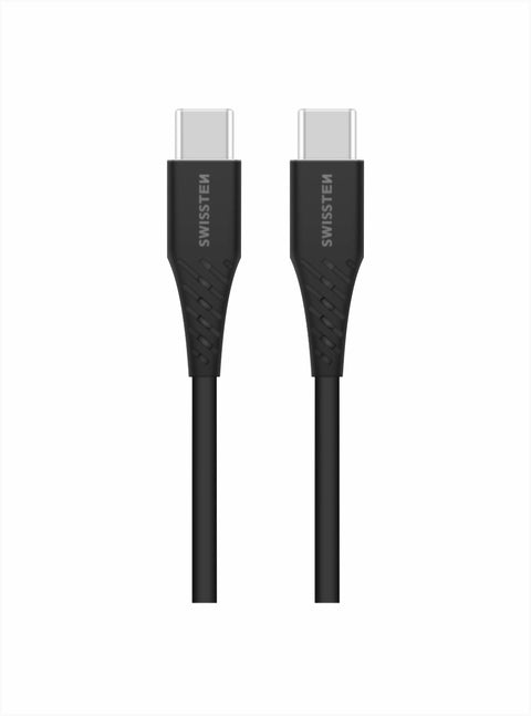 Swissten 5A Power Delivery Type-C To Type-C USB Cable (100W) - 71506540 - Black - 71506540 - 1.5m - Black