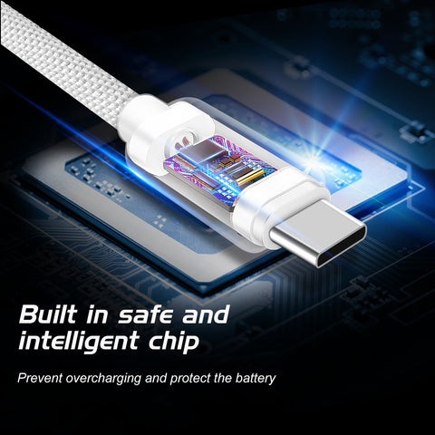 Swissten Textile USB-C Cable - 71527211 - 3.0m - Silver