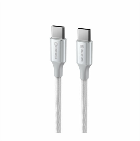 Swissten Textile II Type-C USB Cable - 71528204 - 1.5 Meter - White