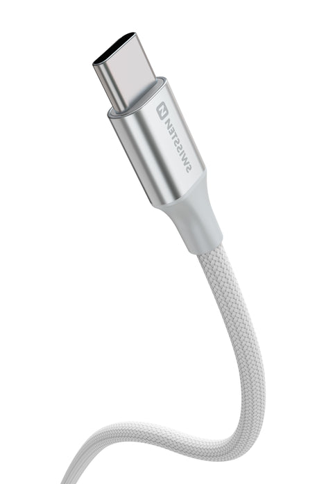 Swissten Textile II Type-C USB Cable - 71528204 - 1.5 Meter - White